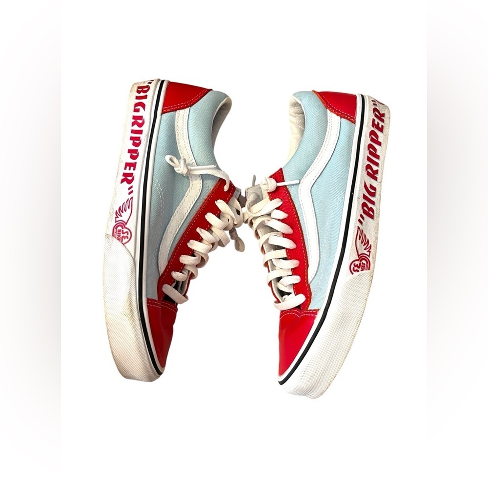 Vans SE Bikes x Style 36 'Big Ripper W Sz 10/M Sz 8.5 Vans Red and Light Blue - Picture 5 of 10